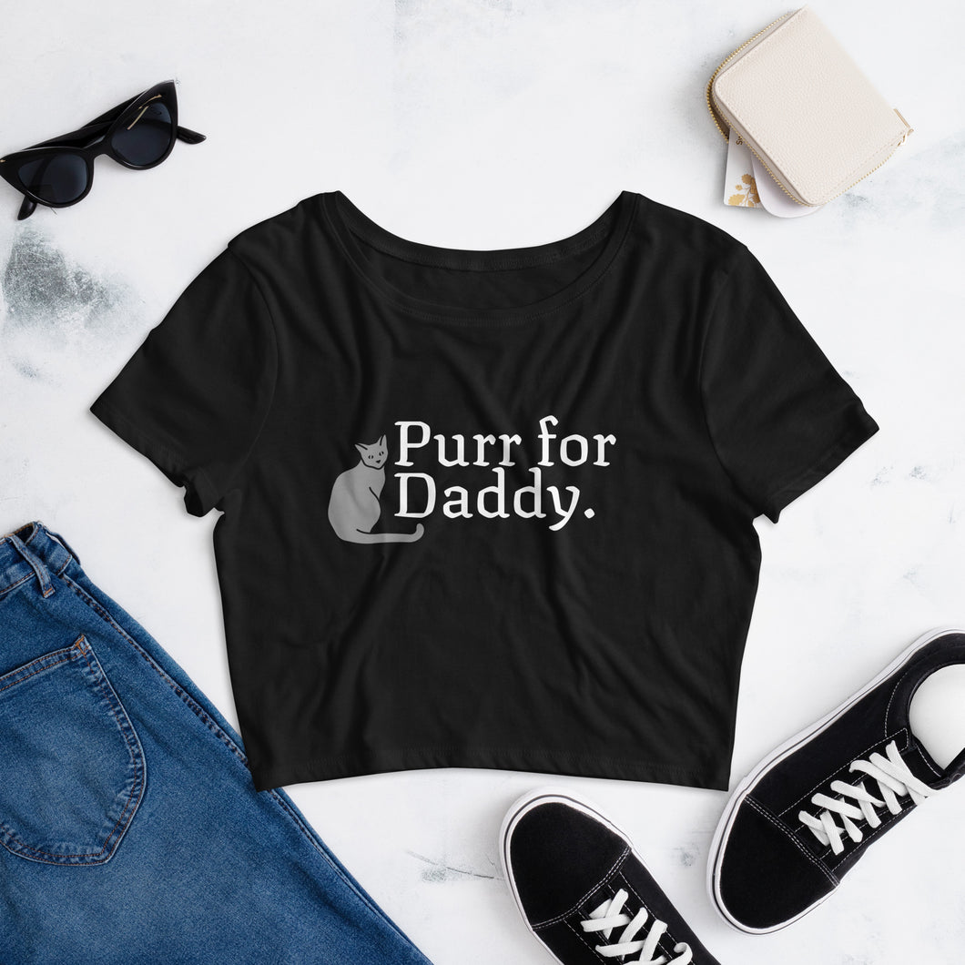 Purr For Daddy Crop Tee